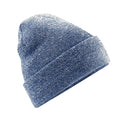 Heather Admiral Navy - Front - Beechfield Unisex Adults Original Cuffed Beanie