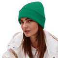 Kelly Green - Back - Beechfield Unisex Adults Original Cuffed Beanie