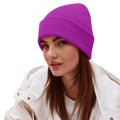 Magenta - Back - Beechfield Unisex Adults Original Cuffed Beanie