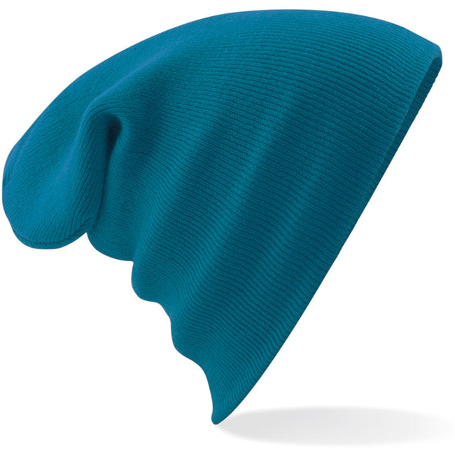 Teal Blue - Back - Beechfield Unisex Adults Original Cuffed Beanie