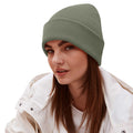 Olive - Side - Beechfield Unisex Adults Original Cuffed Beanie