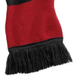 Black-Classic Red - Back - Beechfield Adults Unisex Varsity Scarf
