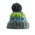 Electric Grey - Back - Beechfield Womens-Ladies Corkscrew Pom Pom Beanie