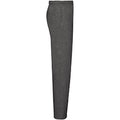 Dark Heather - Side - Fruit Of The Loom Mens Open Hem Jog Pants - Jogging Bottoms