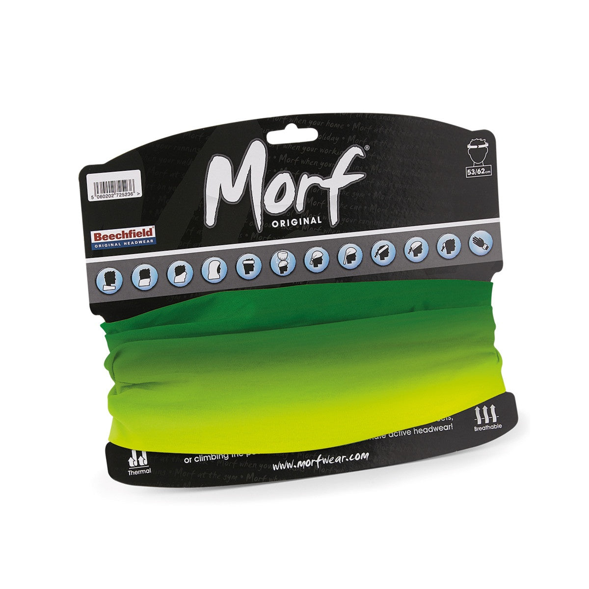 Tropical Greens - Side - Beechfield Unisex Adults Ombre Morf