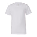 White - Front - Bella + Canvas Youth Jersey Short Sleeve Tee