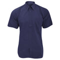 Navy - Front - Fruit Of The Loom Mens Short Sleeve Poplin Shirt