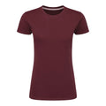 Burgundy - Front - SG Womens-Ladies Perfect Print Tee