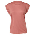 Mauve - Front - Bella + Canvas Womens-Ladies Flowy Muscle Tee