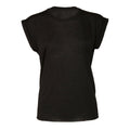 Black - Front - Bella + Canvas Womens-Ladies Flowy Muscle Tee
