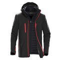 Black-Bright Red - Front - Stormtech Mens Matrix System Jacket