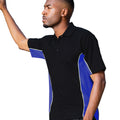 Black-Royal-White - Side - Gamegear® Mens Track Pique Short Sleeve Polo Shirt Top