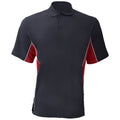 Navy-Red-White - Front - Gamegear® Mens Track Pique Short Sleeve Polo Shirt Top