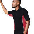 Navy-Red-White - Side - Gamegear® Mens Track Pique Short Sleeve Polo Shirt Top