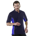 Navy-Royal-White - Back - Gamegear® Mens Track Pique Short Sleeve Polo Shirt Top