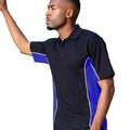 Navy-Royal-White - Side - Gamegear® Mens Track Pique Short Sleeve Polo Shirt Top