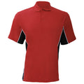 Red-Black-White - Front - Gamegear® Mens Track Pique Short Sleeve Polo Shirt Top