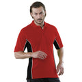 Red-Black-White - Back - Gamegear® Mens Track Pique Short Sleeve Polo Shirt Top