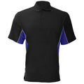 Black-Royal-White - Front - Gamegear® Mens Track Pique Short Sleeve Polo Shirt Top