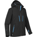 Black-Electric Blue - Side - Stormtech Mens Patrol Softshell Jacket