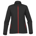 Black-Bright Red - Front - Stormtech Womens-Ladies Orbiter Softshell Jacket