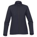 Navy-Carbon - Front - Stormtech Womens-Ladies Orbiter Softshell Jacket