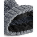 Light Grey - Side - Beechfield Unsiex Adults Cable Knit Melange Beanie