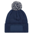 French Navy-Light Grey - Back - Beechfield Unisex Adults Snowstar Printers Beanie
