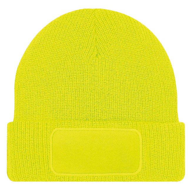 Fluoresent Yellow - Back - Beechfield Unisex Adults Thinsulate Printer Beanie