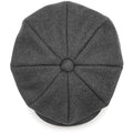 Charcoal Herringbone - Back - Beechfield Unisex Adults Heritage Baker Boy Cap