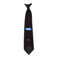 Black - Back - Yoko Clip-On Tie (Pack of 4)