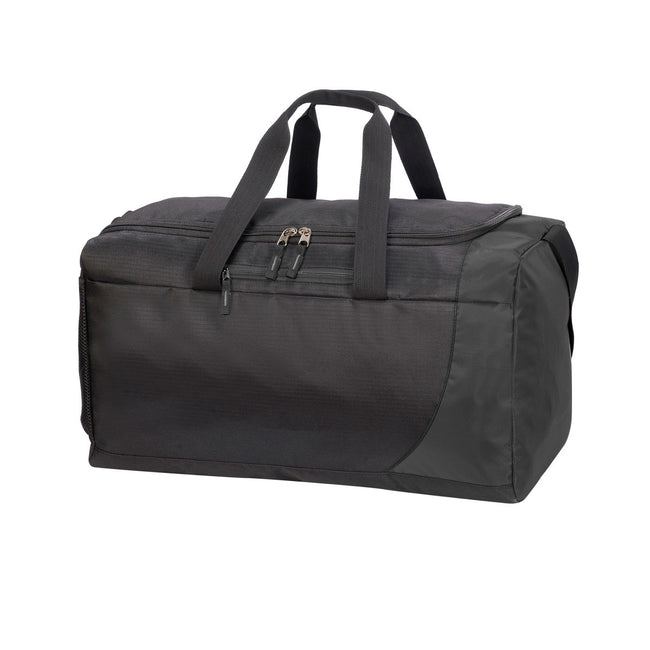 Black-Charcoal - Front - Shugon Naxos 43 Litre Holdall Bag (Pack of 2)