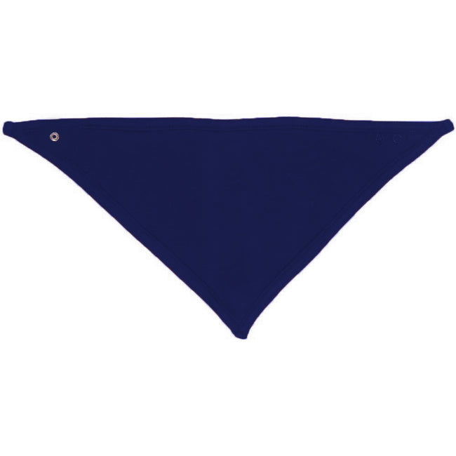 White-Nautical Navy - Back - Babybugz Baby Plain Bandana Bib (Pack of 2)
