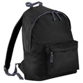 Black - Front - Bagbase Fashion Backpack - Rucksack (18 Litres) (Pack of 2)
