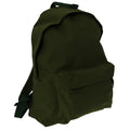 Olive - Front - Bagbase Fashion Backpack - Rucksack (18 Litres) (Pack of 2)