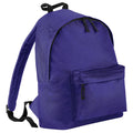 Purple - Front - Bagbase Fashion Backpack - Rucksack (18 Litres) (Pack of 2)