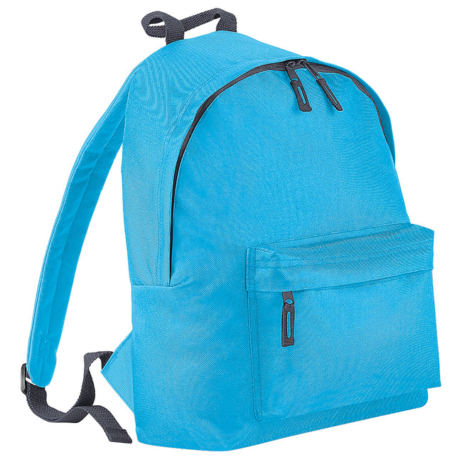 Surf Blue- Graphite Grey - Front - Bagbase Fashion Backpack - Rucksack (18 Litres) (Pack Of 2)