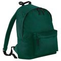 Bottle Green - Front - Bagbase Fashion Backpack - Rucksack (18 Litres) (Pack Of 2)