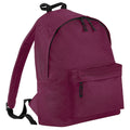Burgundy - Front - Bagbase Fashion Backpack - Rucksack (18 Litres) (Pack of 2)