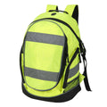 Hi-Vis Yellow - Front - Shugon Hi-Vis Rucksack - Backpack - 23 Litres (Pack of 2)