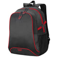 Black-Red - Front - Shugon Osaka Basic Backpack - Rucksack Bag (30 Litre) (Pack of 2)