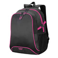 Black-Hot Pink - Front - Shugon Osaka Basic Backpack - Rucksack Bag (30 Litre) (Pack of 2)