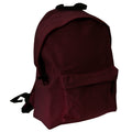 Burgundy - Front - Bagbase Junior Fashion Backpack - Rucksack (14 Litres) (Pack of 2)