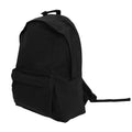Black - Front - Bagbase Maxi Fashion Backpack - Rucksack - Bag (22 Litres) (Pack of 2)