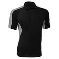 Black-Grey - Front - Gamegear® Cooltex Active Mens Short Sleeve Polo Shirt