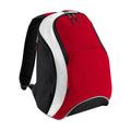 Classic Red-Black-White - Front - Bagbase Teamwear Backpack - Rucksack (21 Litres) (Pack of 2)