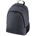 Graphite - Front - Bagbase Universal Multipurpose Backpack - Rucksack - Bag (18 Litres) (Pack of 2)