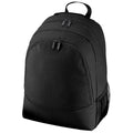 Black - Front - Bagbase Universal Multipurpose Backpack - Rucksack - Bag (18 Litres) (Pack of 2)