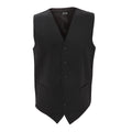 Black - Front - Dennys Unisex Workwear Waistcoat - Chefswear - Bar Wear (Pack of 2)