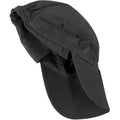 Black - Side - Result Unisex Headwear Folding Legionnaire Hat - Cap (Pack of 2)